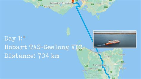 PT to Sydney, Australia to Hobart, Australia .